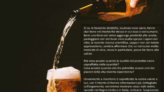 Alcol nel Regno Unito e in Italia l’analisi statistica